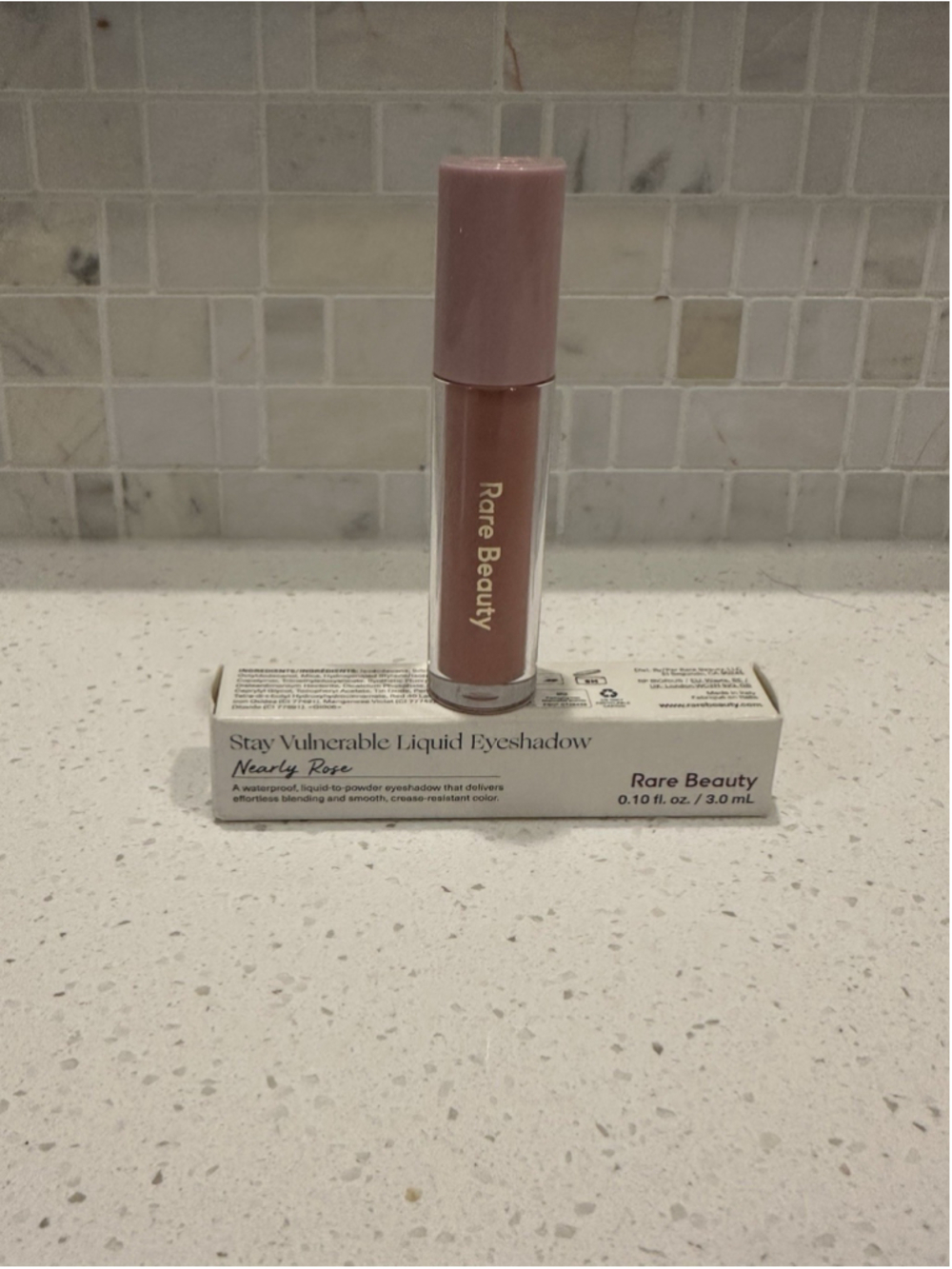 Rare Beauty Stay Vulnerable Liquid Eyeshadow | NEARLY ROSE | Full Size & NIB
